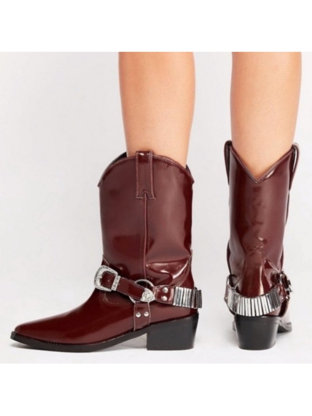 Free People Heiress Ridge Western Cowboy Boots 39 - Picture 2 of 6